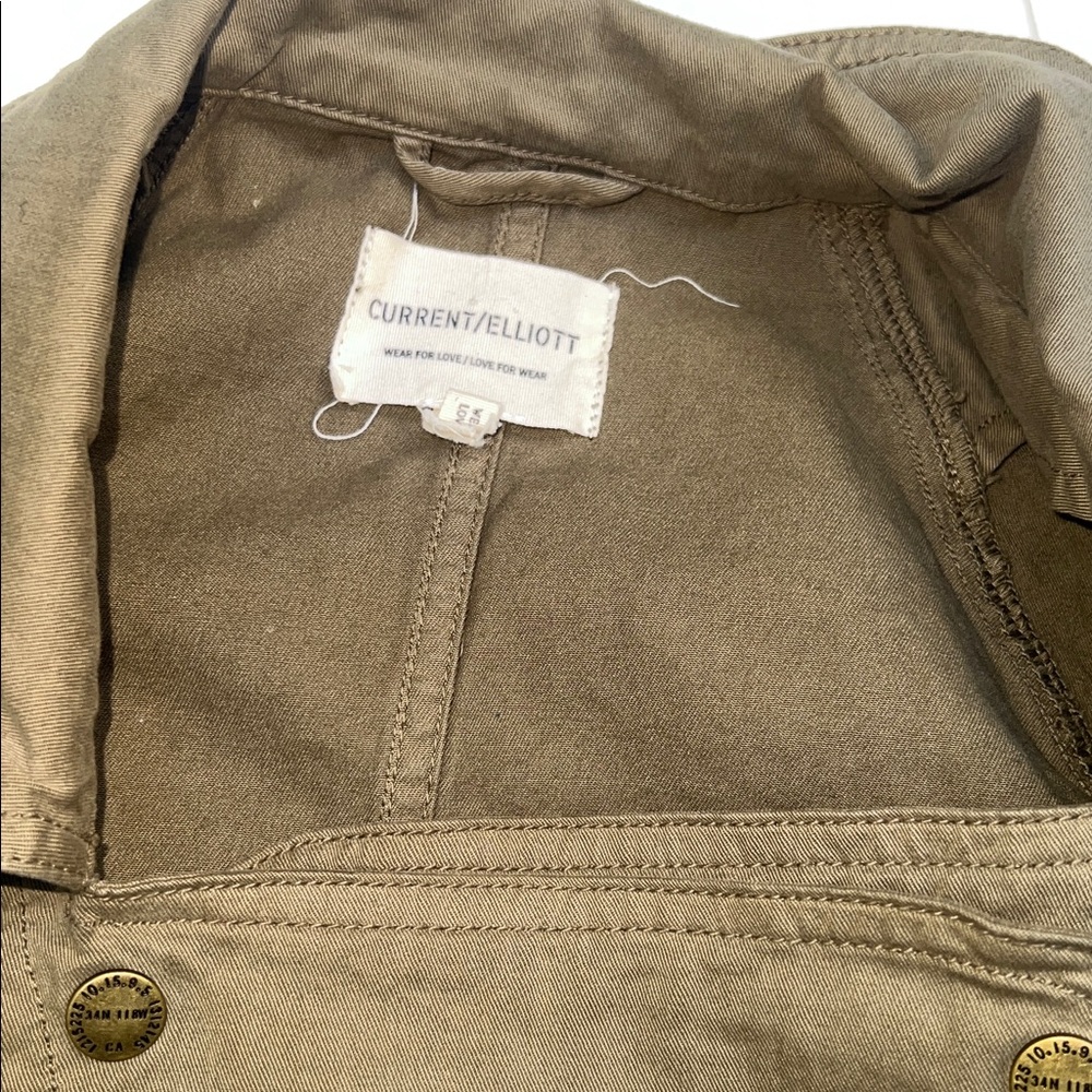 Current/Elliott Olive Button-Up Jacket - image 2
